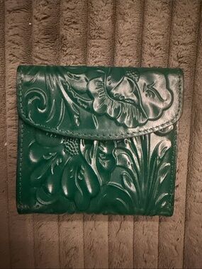 Vintage Green Floral Wallet